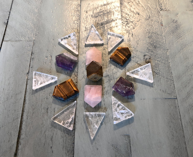 Clear Quartz Triangle Cabochon FB2419