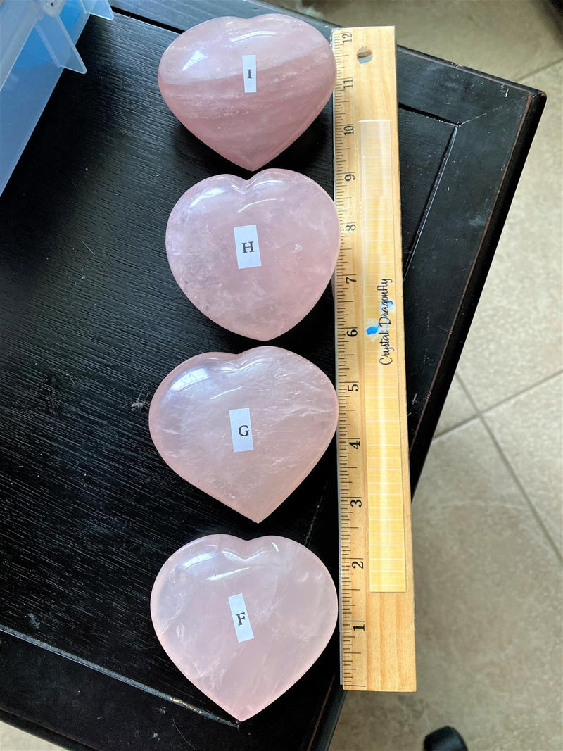 Rose Quartz Hearts, Large for calm, nurturing and love FB1461