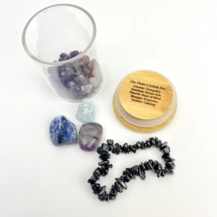 Manifesting Glass Jar Crystal Kit Collections FB3254