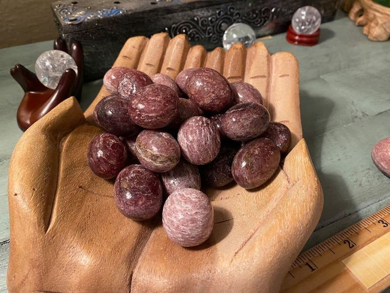 Tumbled Red and Green Strawberry Quartz