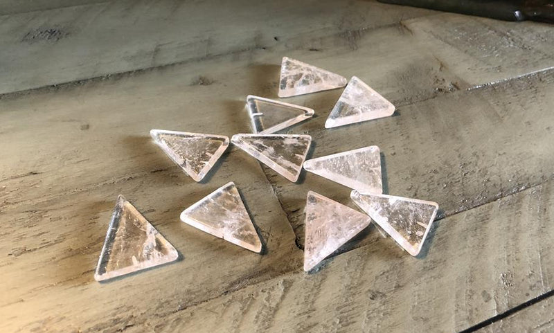 Clear Quartz Triangle Cabochon FB2419