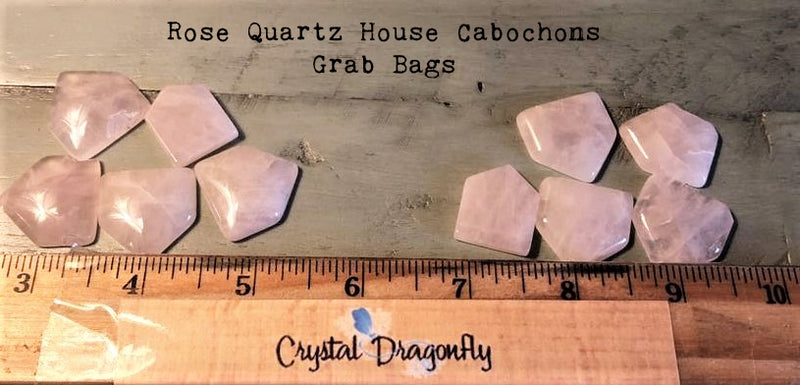 Rose Quartz House Shape Faceted Cabochon; FB2500