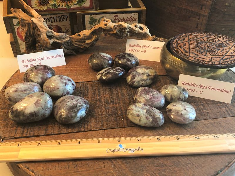 Rubellite (Red Tourmaline) Hand Pebble; FB1867