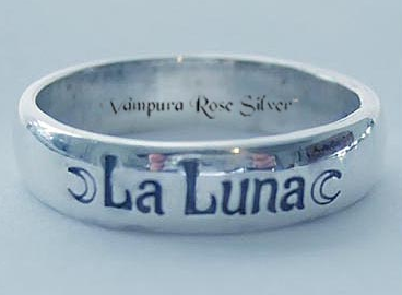 Solid Sterling Silver Bands / Rings Engraved "Witchy", "Magick", and "Blessed Be", Gift Boxed FB1005