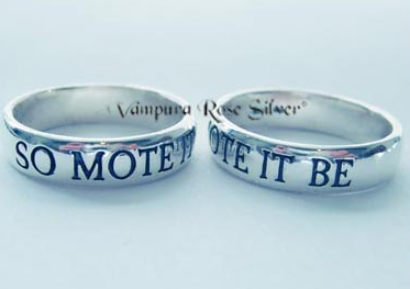 Solid Sterling Silver Bands / Rings Engraved "Witchy", "Magick", and "Blessed Be", Gift Boxed FB1005