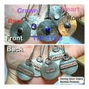 Sterling Silver Chakra Mandala Pendants Hand Set in Sterling Silver; FB1471