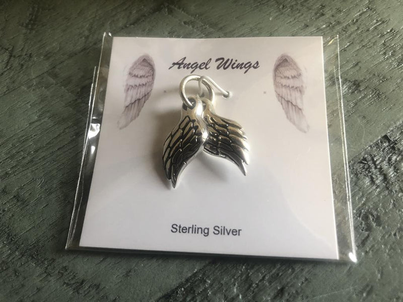 Sterling Silver Angel Wing Pair Pendants / Charm FB2688