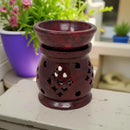 Oil Diffuser / Burner Carved Red Soapstone FB1003 🪭
