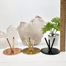 Metal Three Prong Stand - Crystal Display Stand - Rose Gold FB1206 💛🦋💛
