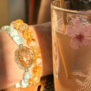 Garden Quartz Bracelets with Larimar or Blue Lace Agate FB3205 🧚