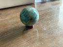 Graphic Amazonite (Amazonite with Smoky Quartz) Sphere from Madagascar FB1558 💠