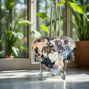 Black Tourmaline with Feldspar Heart from Brazil FB2887 💗