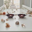 Antiqued Copper Finish Metal Bowl with Dual Handles FB3087 🪔