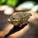 Brass Chunky Crocodile Mini Totem / Spirit Animal Figurine FB9001 🍃