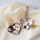 Black Tourmaline with Feldspar Heart from Brazil FB2887 💗