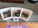Tumbled Prehnite with Epidote & Black Tourmaline