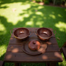 Antiqued Copper Finish Metal Bowl with Dual Handles FB3087 🪔