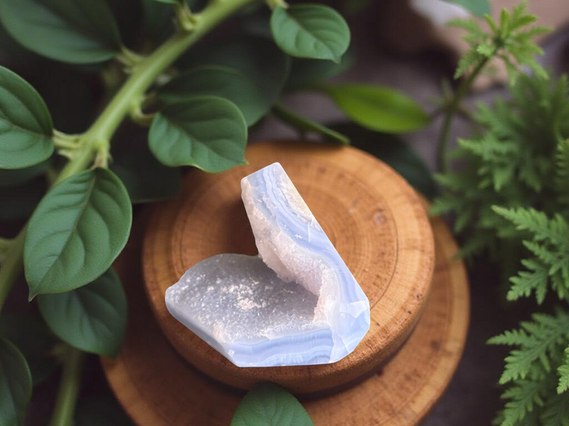 Blue Lace Agate Druzy Free Form Pieces FB1956 💙
