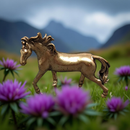 Brass Horse Mini Totem / Spirit Animal Figurine FB1727 🐎
