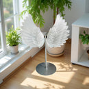 Selenite Large Angel Wings with Stand FB2119 💎