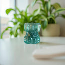 Green Fluorite Sitting Elephant FB2003 🐘