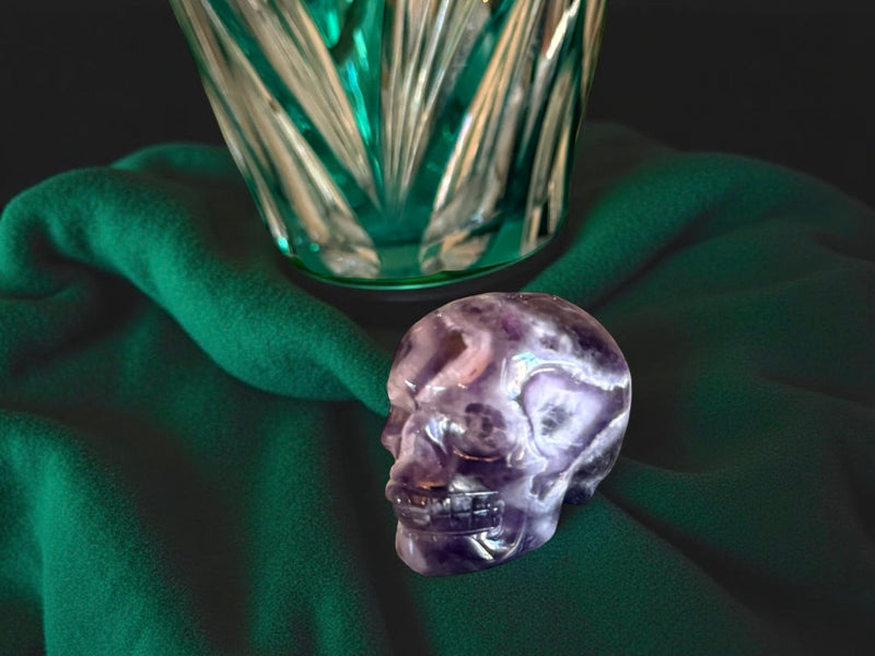 Chevron Amethyst Skull FB2992 💜💀💜