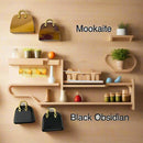 Crystal Gemstone Mini Purses with Gold Tone Handles FB2148 👜