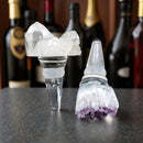 Crystal Bottle Stopper Amethyst or Clear Quartz Wine Stopper - Feng Shui FB3213 🎀