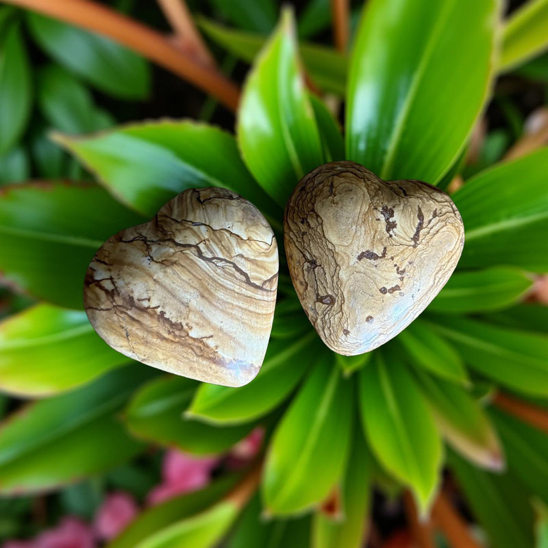 Marrakesh Jasper Carved Hearts FB1332 🏜️