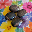 Red Tiger Eye Palm Stones - Pillow Shape from South Africa FB1432 🍐