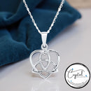 Celtic Triquetra Heart Sterling Silver Pendant, Gift Boxed  FB1012 💠