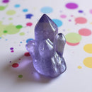 Purple Fluorite "Crystal Cluster" Carving FB3081 💜