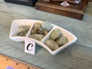 Tumbled Prehnite with Epidote & Black Tourmaline