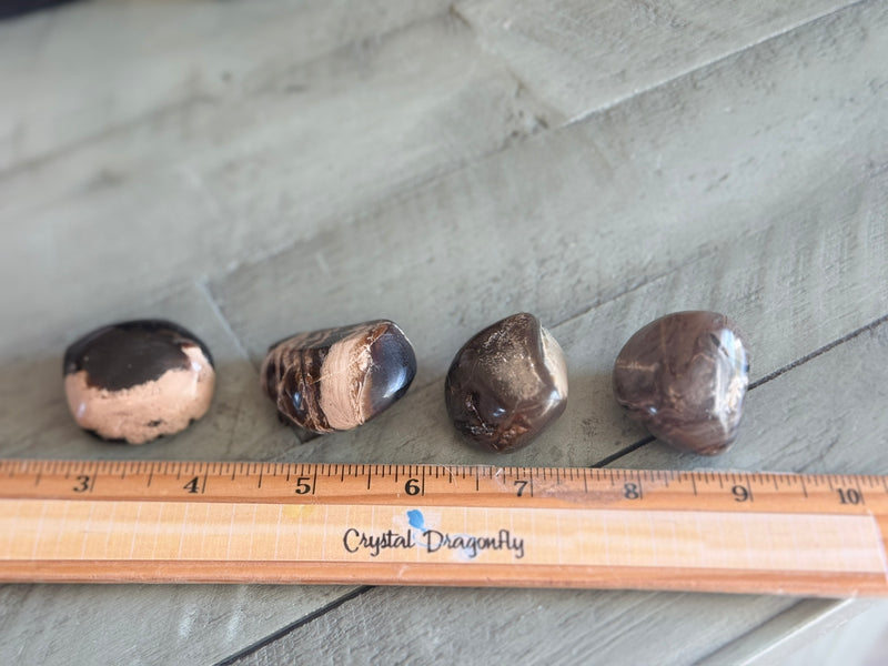 Blue Amber Tumbled Stones FB3412 💙