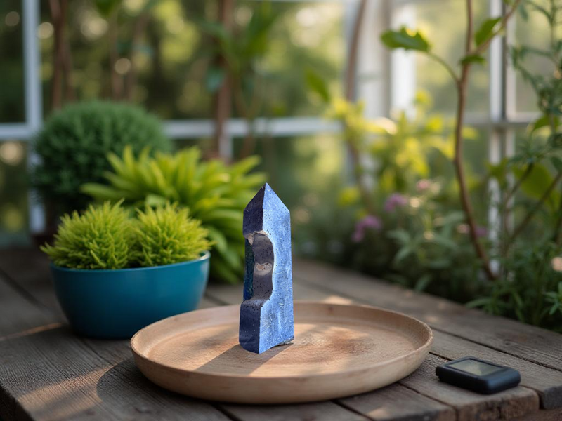 Fossilized Blue Coral Point (Tower) from Madagascar for nurturing, protection 🌸 FB2394