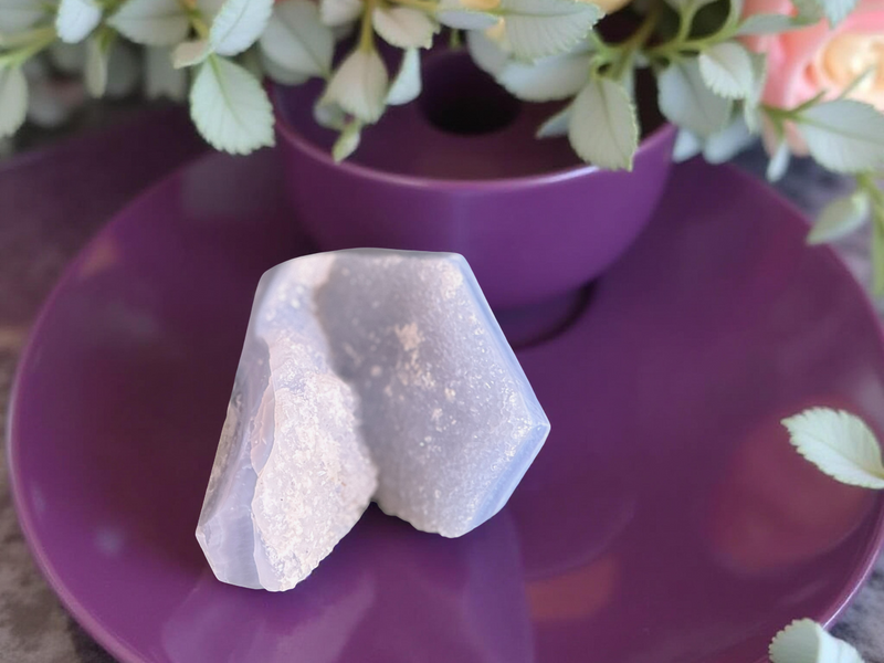 Blue Lace Agate Druzy Free Form Pieces FB1956 💙