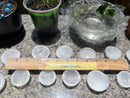 Selenite Etched Round Charging Plates / Bases for crystal grids and display FB1488