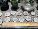Selenite Etched Round Charging Plates / Bases for crystal grids and display FB1488