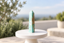 Blue Aragonite Hand Polished Generator Standing Point (Tower) FB3222