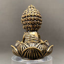 Brass Sitting Buddha on Lotus Flower Two Piece Figurine FB2792 🪭🌟🪭