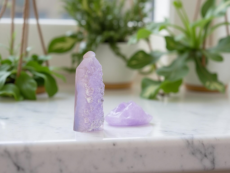 Blue Lace Agate Drusy Standing Point (Tower) FB2941 🌸