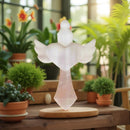 Selenite Cross with Winged Heart  FB2723 🪽