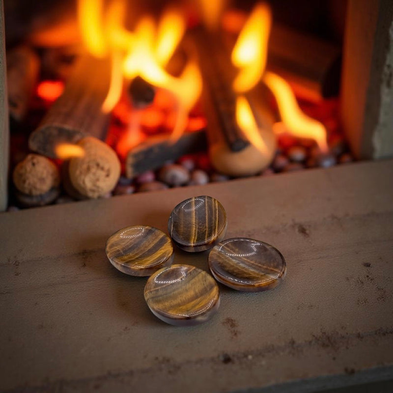 Gold Tiger Eye Worry Stone FB1995 🔥