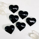 Black Onyx Puff Crystal Hearts 💞 FB1157