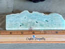 Hi Quality Hemimorphite Rough / Polished Slab with Stand FB2244 🪭