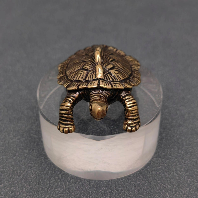 Brass Turtle / Tortoise Totem / Spirit Animal Mini Figurine FB1620 🐢