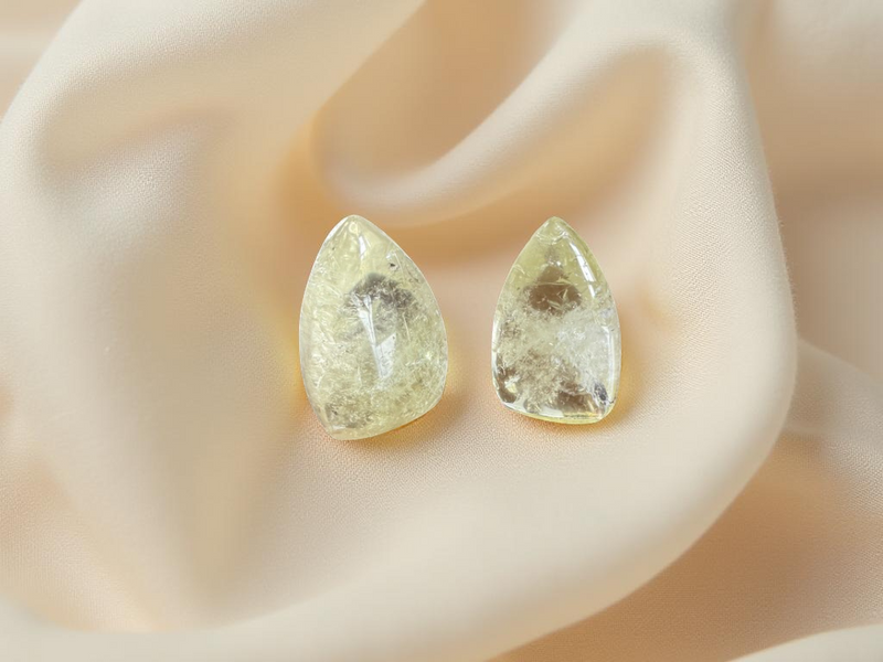 Natural Citrine Carved Free Form Tear Drops FB3188 💛🌼💛