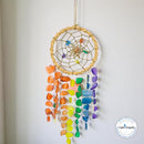 Dreamcatcher with Beach Glass Wind Chimes FB2203  🍃