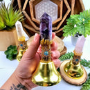 Bell with Sun Charm and Gemstone Point FB3480 ☀️