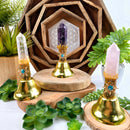 Bell with Sun Charm and Gemstone Point FB3480 ☀️